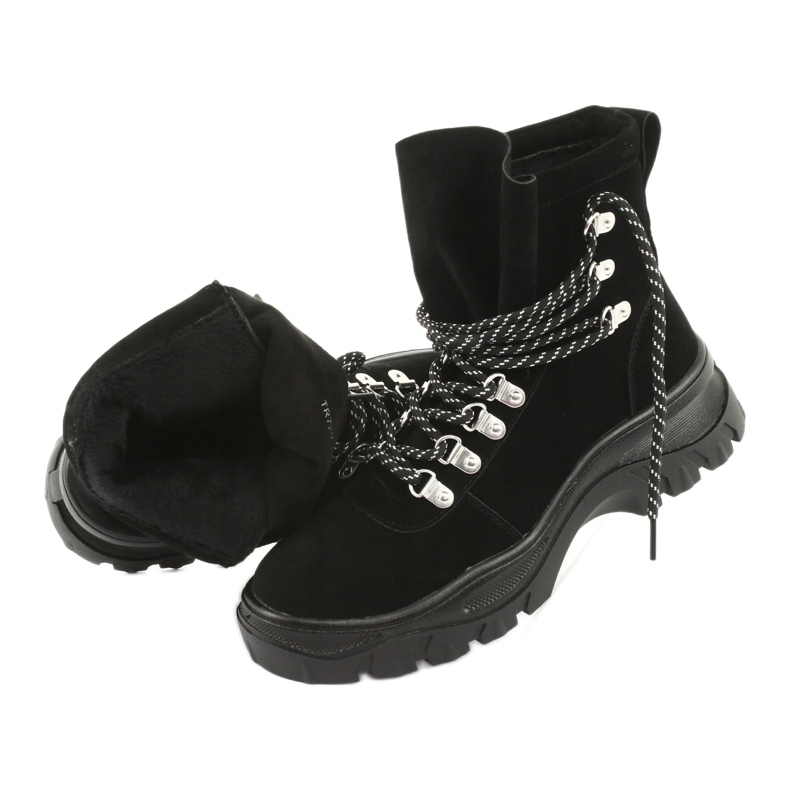 Traperki wiązane czarne Sergio Leone TR729 6