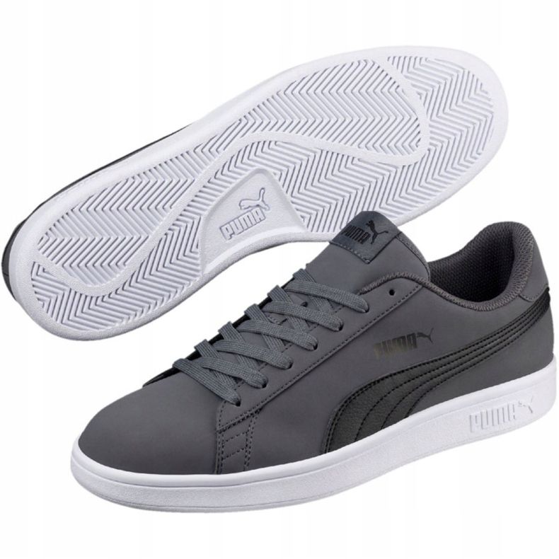 Buty Puma Smash v2 Buck M 365160 08 szare 2