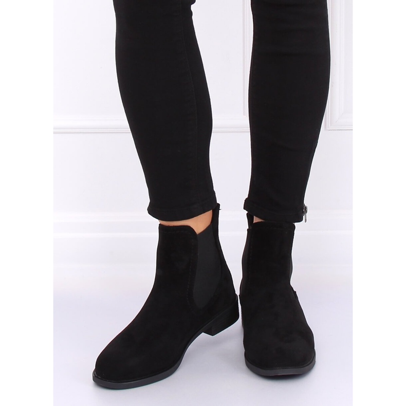 Botki sztyblety czarne B-6856 Black 1