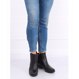 Botki sztyblety licowe czarne 6391 Black 2