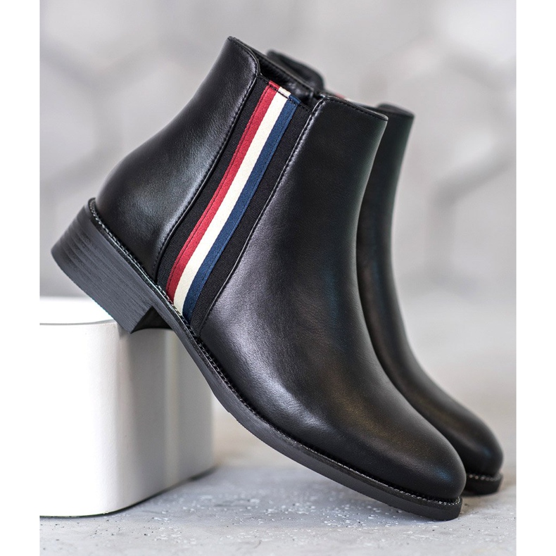 Filippo Botki Z Ozdobnym Paskiem czarne 1