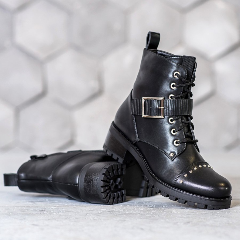 Seastar Workery Z Ozdobną Klamrą czarne 1