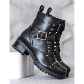 Seastar Workery Z Ozdobną Klamrą czarne 2