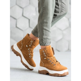 Seastar Traperki Na Platformie brązowe 1