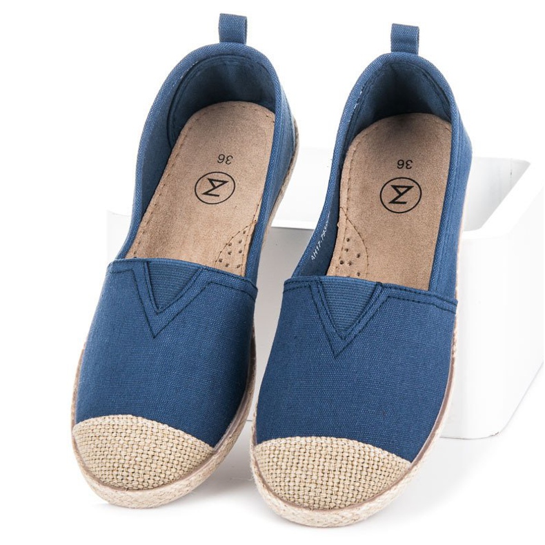Mckeylor Balerinki Espadryle niebieskie 2