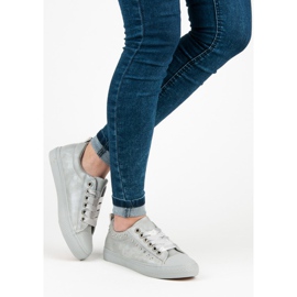 Szare Trampki Ze Wstążką 2