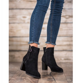 Filippo Stylowe Zamszowe Botki czarne 2