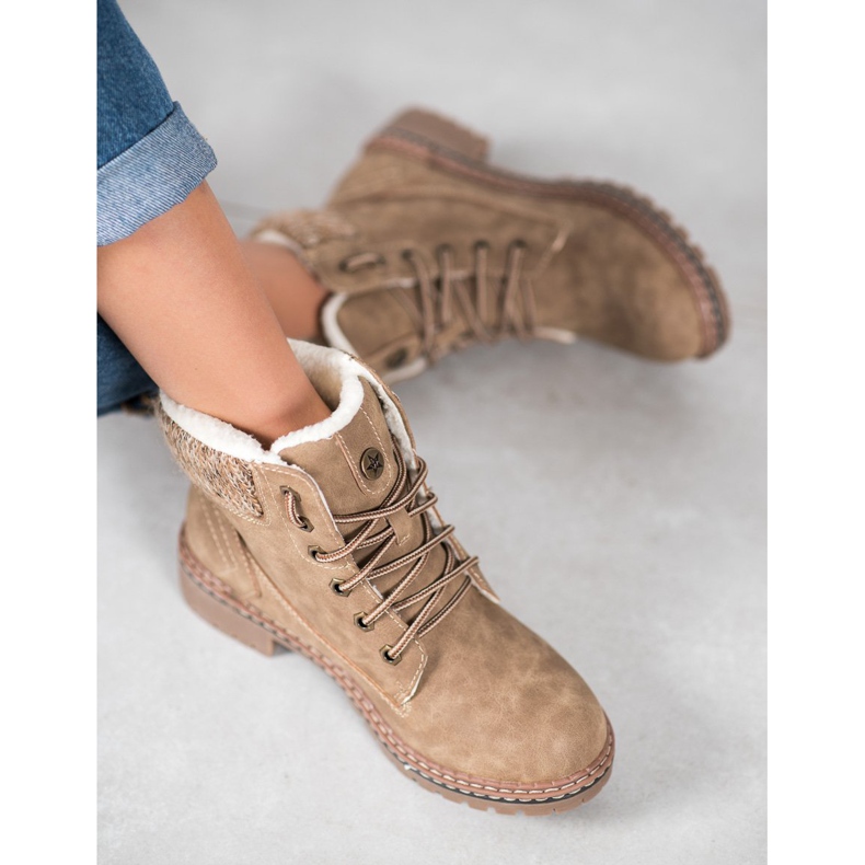 Goodin Ciepłe Traperki brązowe 1