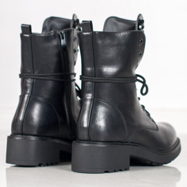 Seastar Klasyczne Workery Z Kryształkami czarne 1