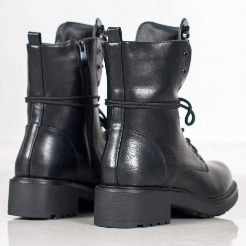 Seastar Klasyczne Workery Z Kryształkami czarne 1