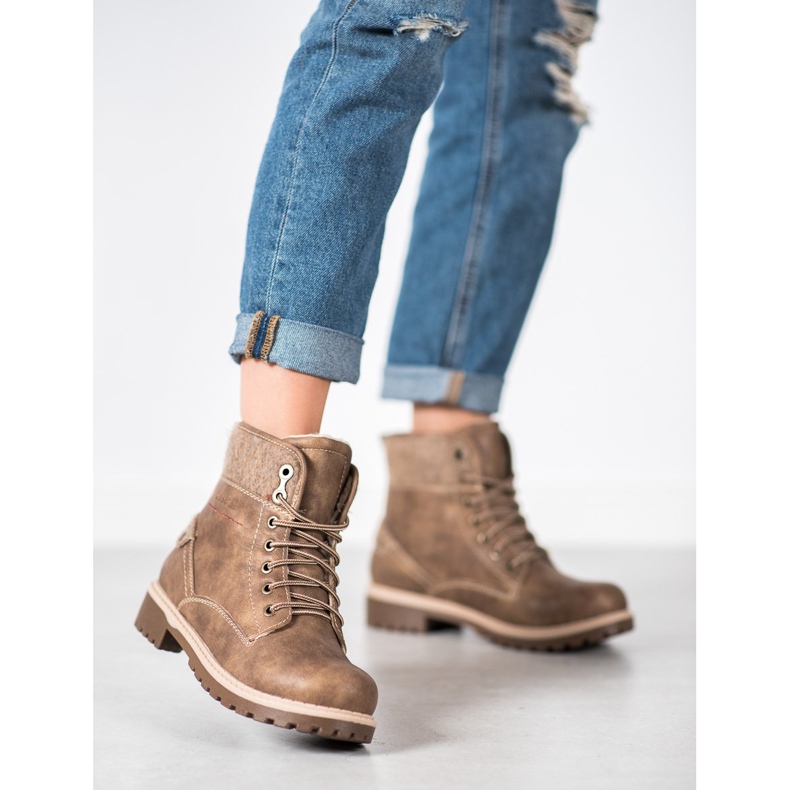 Goodin Ciepłe Traperki brązowe 2