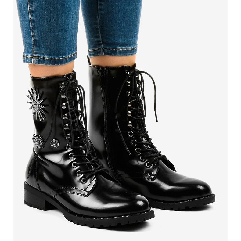 Czarne botki workery SA8023 1