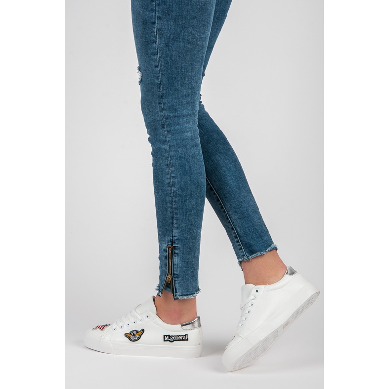 Seastar Trampki Z Naszywkami Army białe 1