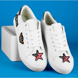 Seastar Trampki Z Naszywkami Army białe 2