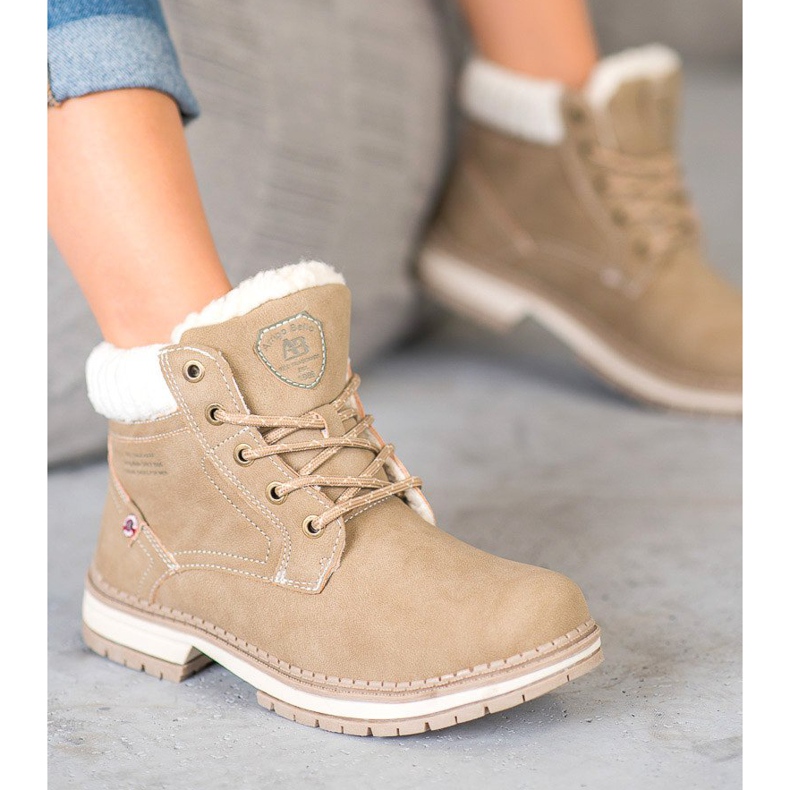 Arrigo Bello Modne Traperki brązowe 1