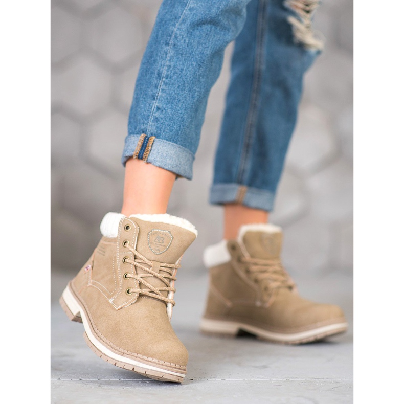 Arrigo Bello Modne Traperki brązowe 2