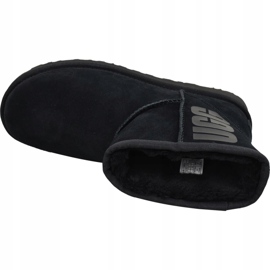 Buty Ugg Classic Mini Rubber Logo W 1108231-BLK czarne 2