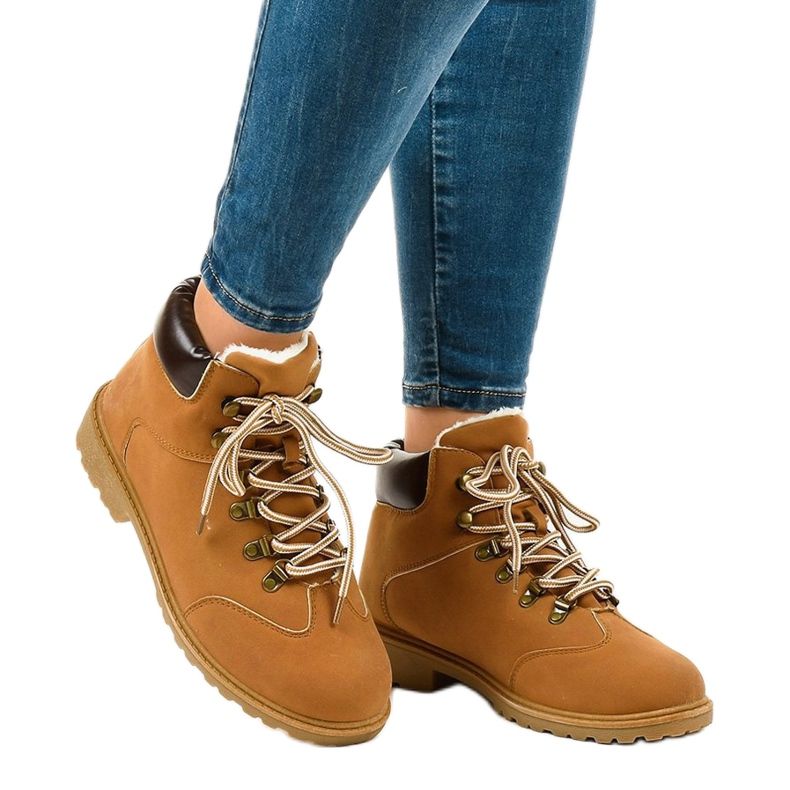 Camel traperki ocieplane DS1702 brązowe 1