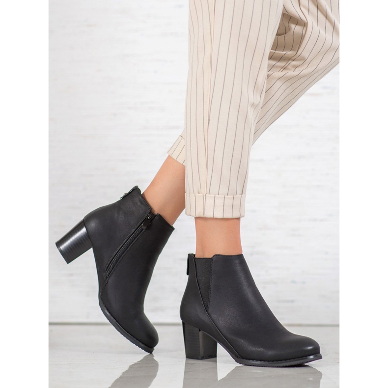 J. Star Modne Botki czarne 1