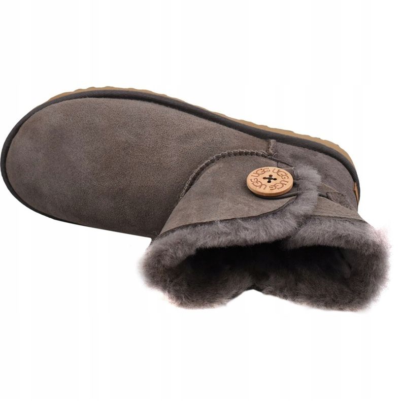 Buty Ugg Mini Bailey Button Ii W 1016422-MOLE brązowe 2