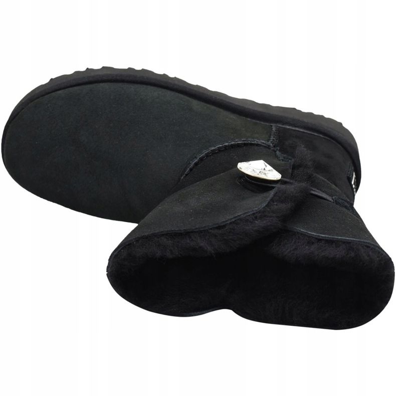 Buty Ugg Bailey Button Bling W 1016553-BLK czarne 2