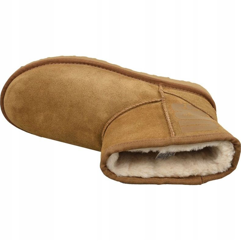 Buty Ugg Classic Mini Ugg Rubber Logo W 1108231-CHE brązowe 2