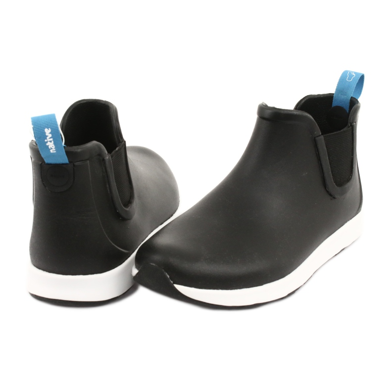 Native Ap Rain Jiffy Black Shell White Jiffy Rubber białe czarne 4