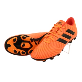 Buty piłkarskie adidas Nemeziz 18.4 FxG M DA9594 pomarańczowe 4