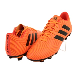 Buty piłkarskie adidas Nemeziz 18.4 FxG M DA9594 pomarańczowe 3