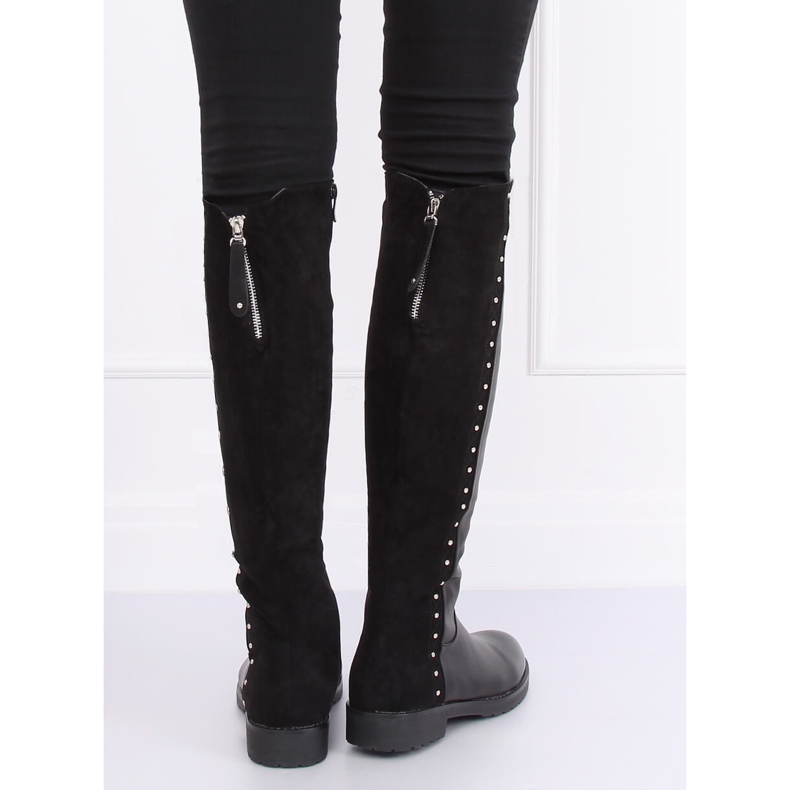 Oficerki grubo ocieplone czarne G3369A Black 2