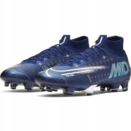 Buty piłkarskie Nike Mercurial Superfly 7 Elite Mds Fg M BQ5469 401 niebieskie niebieskie 3