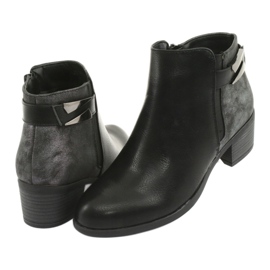 M.Daszyński Botki sztyblety klamra Daszyński 1919 czarny czarne szare 4