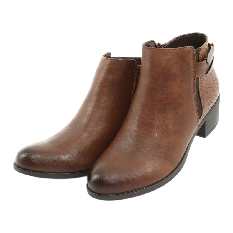 M.Daszyński Botki sztyblety z klamrą Daszyński 1919 brąz brązowe 3