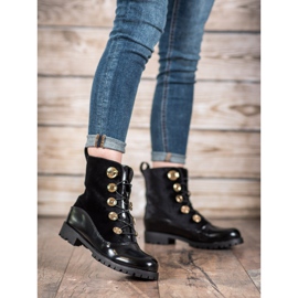 Seastar Welurowe Botki Ze Ściągaczem czarne 2