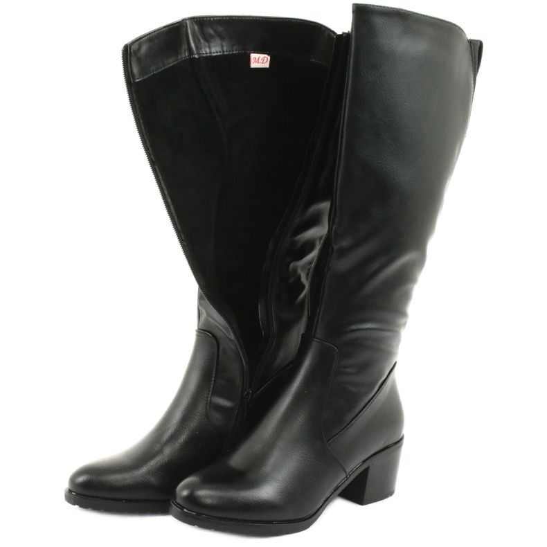 M.Daszyński Kozaki ocieplane na obcasie Daszyński 153 czarne 5