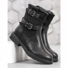 J. Star Klasyczne Workery czarne 1