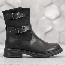 J. Star Klasyczne Workery czarne 2