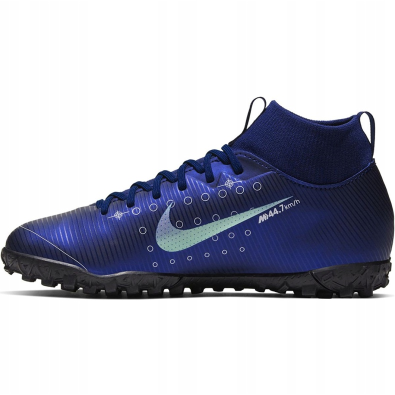 Buty piłkarskie Nike Mercurial Superfly 7 Academy Mds Tf Jr BQ5407 401 granatowe granatowe 2