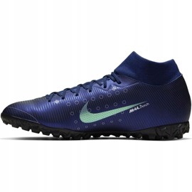 Buty piłkarskie Nike Mercurial Superfly 7 Academy Mds Tf M BQ5435 401 niebieskie granatowe 2