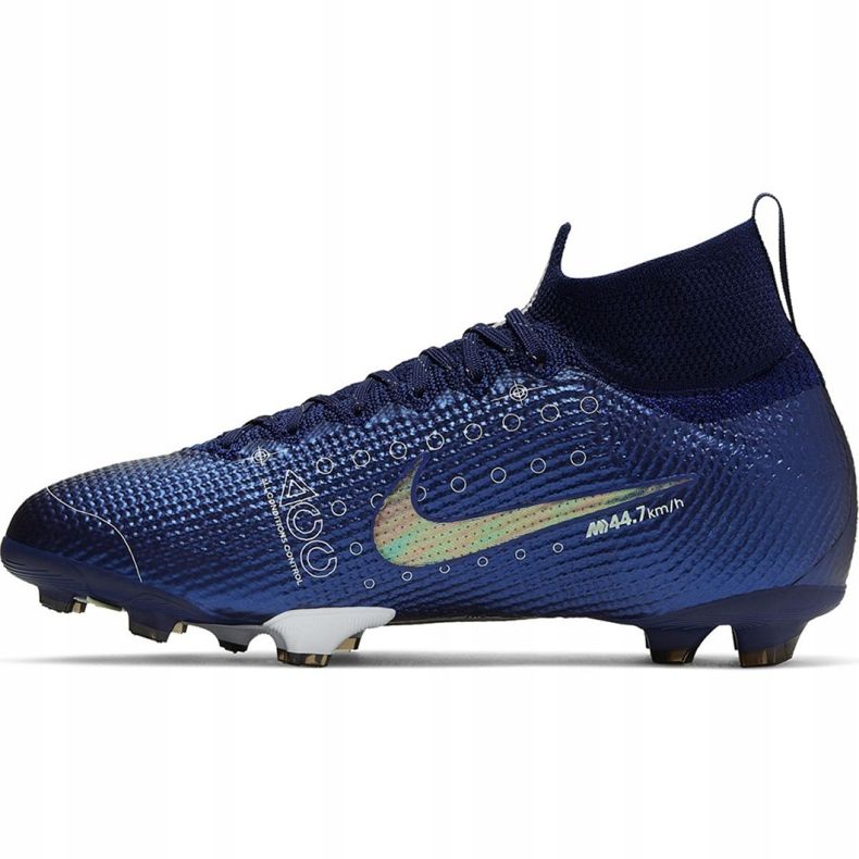 Buty piłkarskie Nike Mercurial Superfly 7 Elite Mds Fg Jr BQ5420 401 niebieskie niebieskie 2