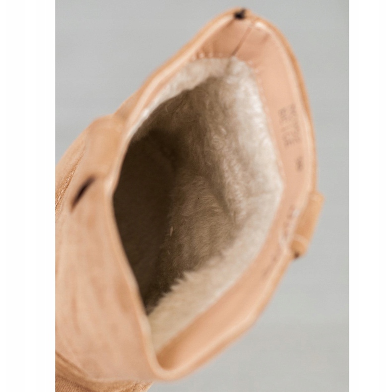 Seastar Beżowe Płaskie Botki beżowy 2