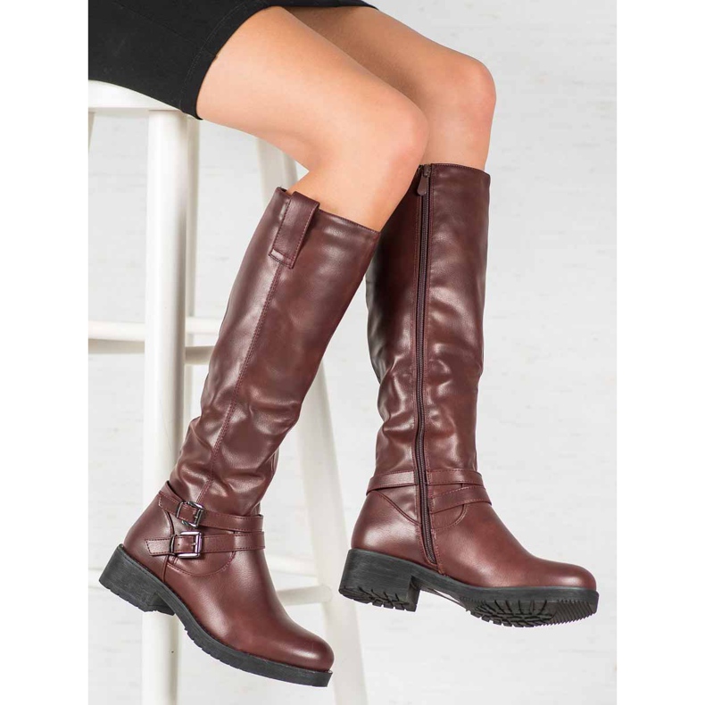 Super Me Ciepłe Kozaki czerwone 1