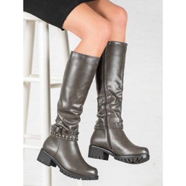 Nio Nio Kozaki Na Platformie szare 1