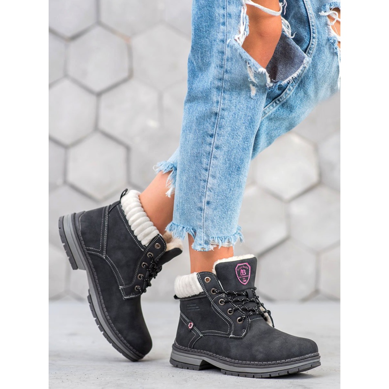 Arrigo Bello Modne Traperki czarne 1