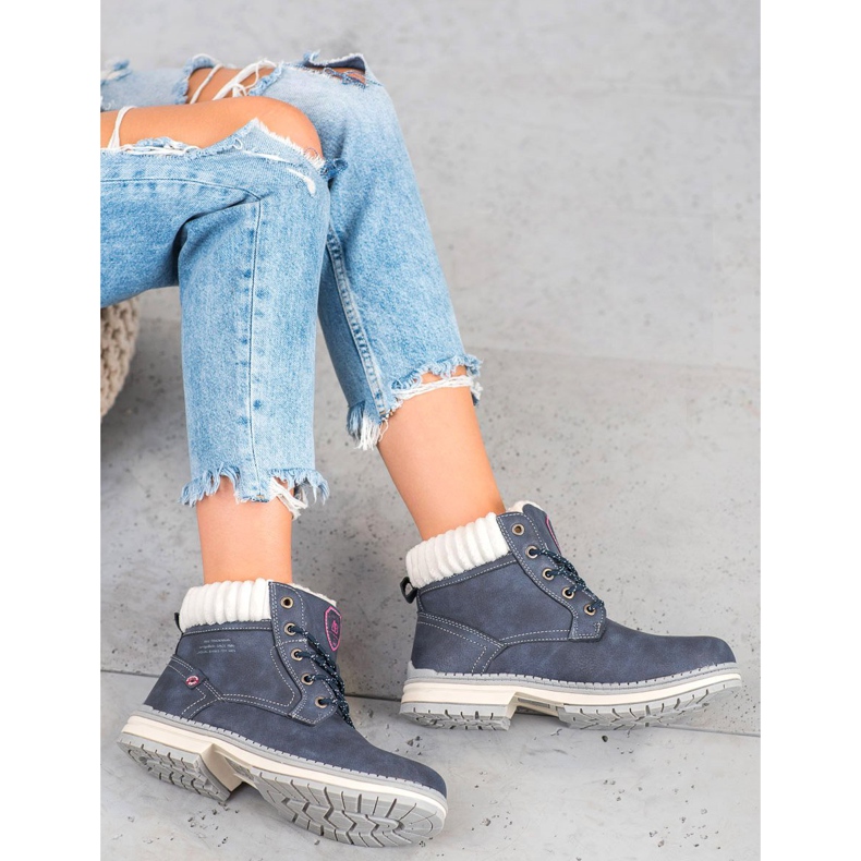 Arrigo Bello Modne Traperki niebieskie 2