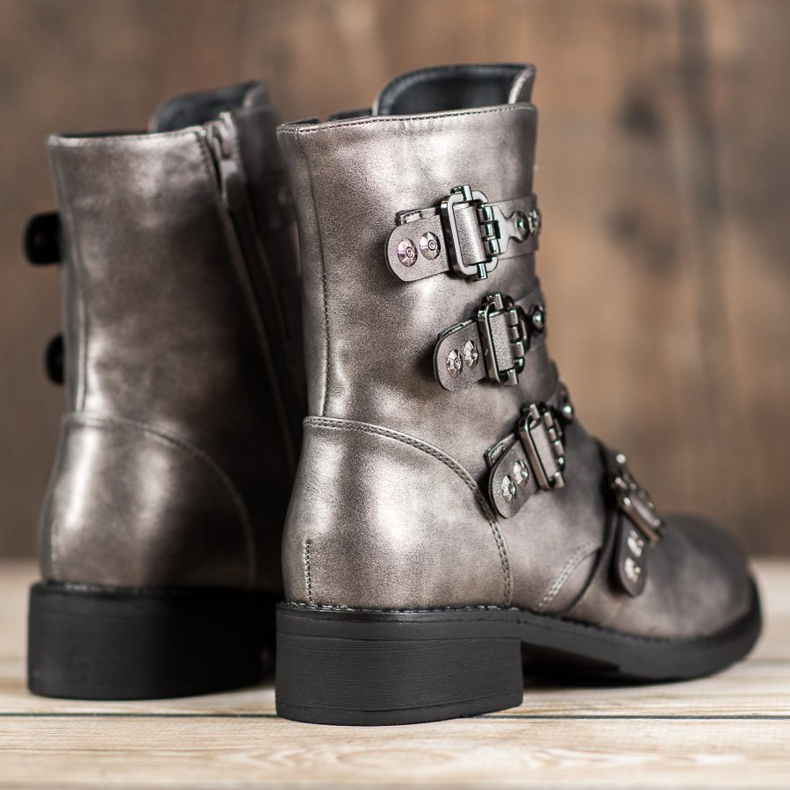 Bestelle Srebrne Workery szare 1