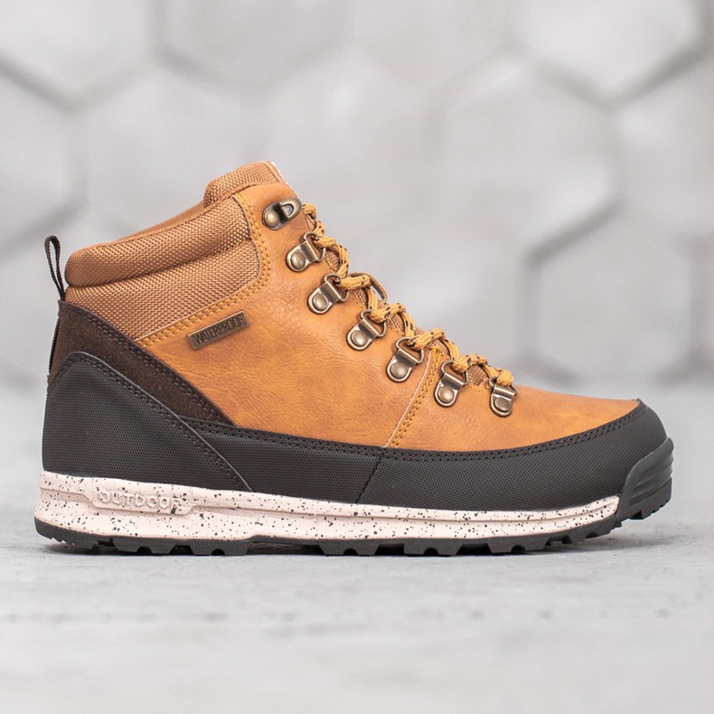 McKey Sznurowane Botki Z Kożuszkiem brązowe 1