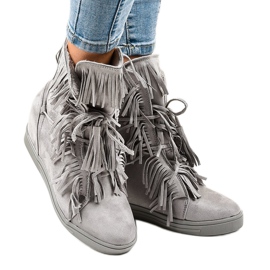 Szare sneakersy H6301A-26 1