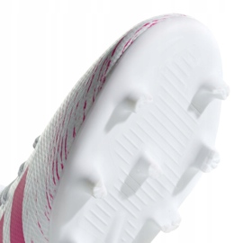 Buty piłkarskie adidas Nemeziz 18.3 Fg Jr CM8506 białe wielokolorowe 4