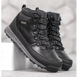 McKey Sznurowane Botki Z Kożuszkiem czarne 1